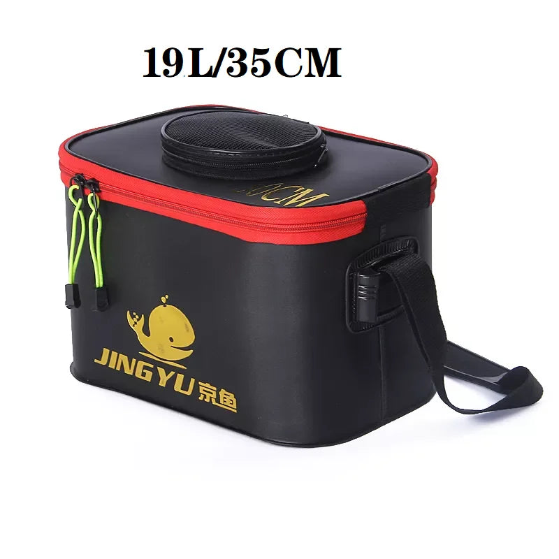 EVA Portable Fishing Bag Folding Thicken Live Fishing Box Tank Bucket Camping Fishing Tackle Fishbox Storage Bag fishing gear