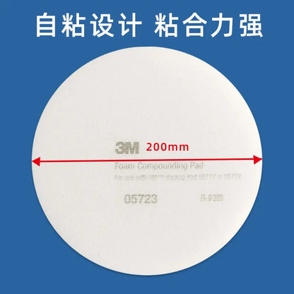 8 Inch 3M 05725 /05723 Car Polishing 200mm Car Wash Sponge Detail Cleaning Pad Cushion Felt Spray Paint Surface Treatment