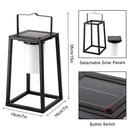 Metal Solar Garden Lantern Outdoor Waterproof Villa Patio Landscape Lamps