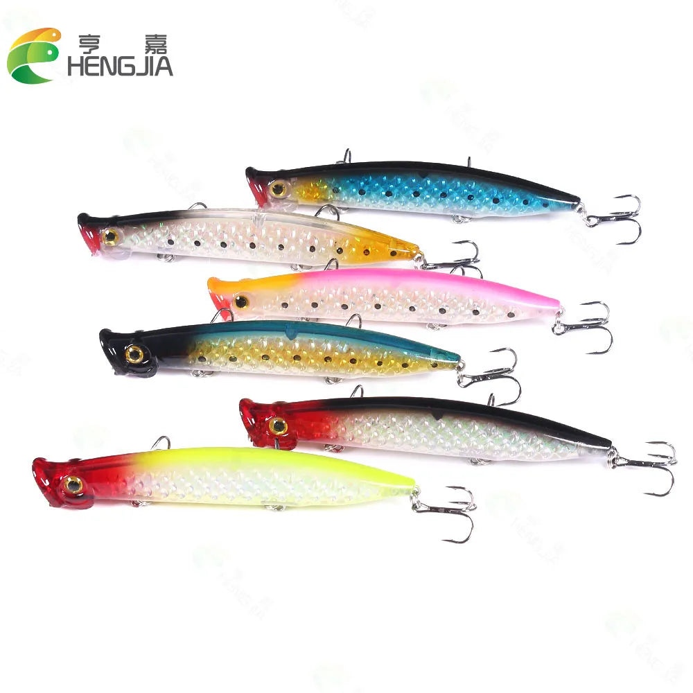 Wholesale 11cm 13g Topwater Fishing Popper Freshwater Saltwater Fishing Popper Lure Bait
