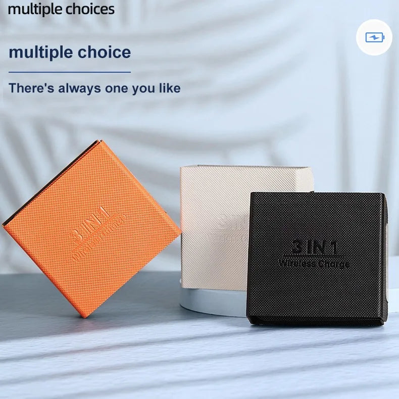 Fast Shipping 3-in-1 Wireless Charger Dock Station 15W Fast Charging Compatible for iPhone 17 for Xiaomi Android Featuring PD