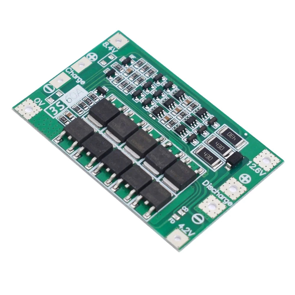 4S 60A Li-ion Lithium Battery Charger Protection Board 18650 BMS for Drill Motor 11.1V 12.6V/14.8V 16.8V Enhance/Balance