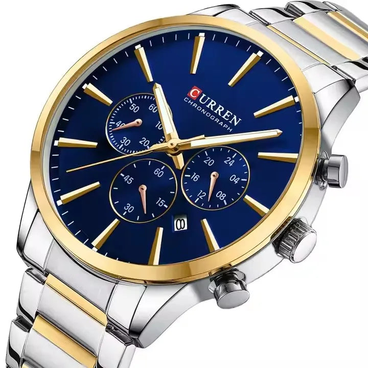 CURREN 8435 Classic Hot Sell Chronograph Quartz Watch Men Reloj Fashion Casual Business Sports Watches Male Wrist Watch for Mens