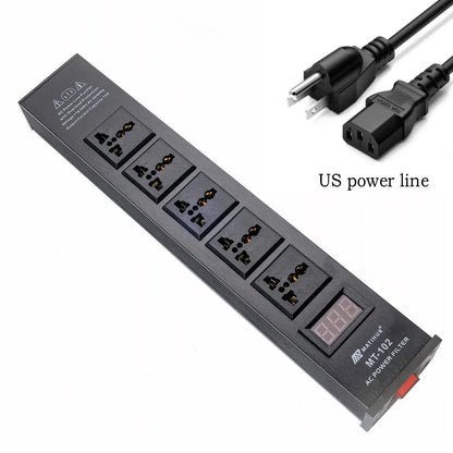 Matihur MT-102 Audio Noise AC Power Filter Power Conditioner Power Purifier Surge Protection with EU Outlets Power Strip hifi