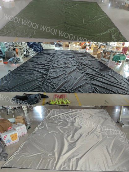 WOQI Large 3m Camping Tarp Multi-Function Hammock Rainfly Hot Selling 3-4 Person Tent with Pole Accessory