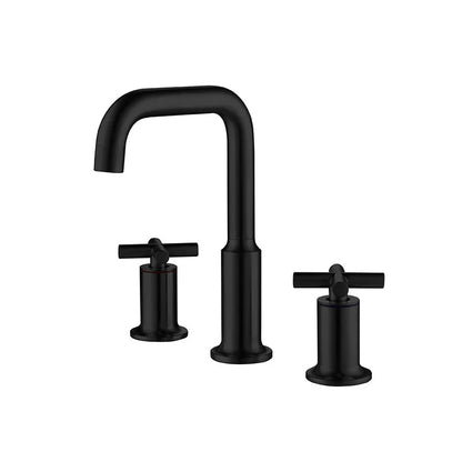 Classic Design Single Hole Bathroom Faucet Ceramic Valve Core Hot/Cold Water Basin Taps Stainless Steel for Bedroom Bathroom Use