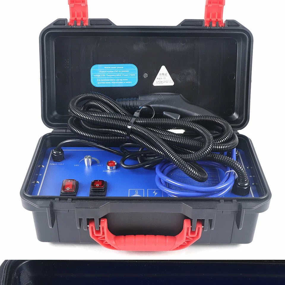 3000W Steaming Cleaner High Temperature Electric Steaming Cleaning Machine 110/220V High Pressure Air Conditioner Range Hood Car