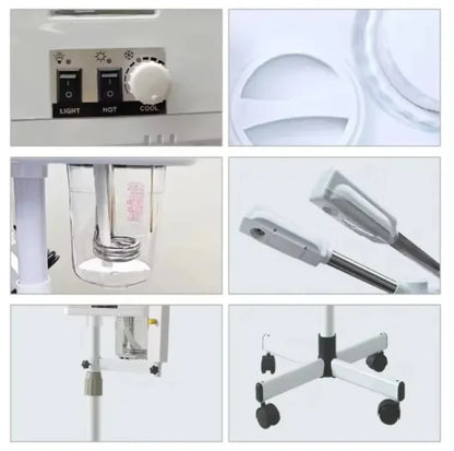 Ozone Aromatherapy Facial Sauna Hot Sale 3 in 1  Steamer  Face Steam Spa Vapor Hot and Cold Spray 2025 Vapor
