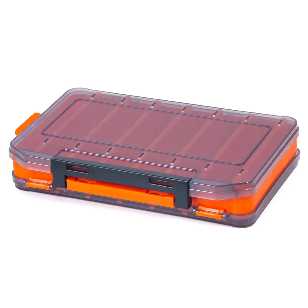 19.5*13.5*3.5cm Professional Lure Bait Double-sided Storage Fishing Gear Box Fishing Supplies Accessories Fishing Tool Box