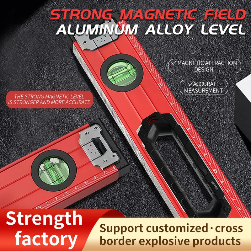 High Precision Industrial Digital Level Ruler Strong Magnetic Spirit Gauge with Aluminum Alloy Electronic Display Angle Ruler