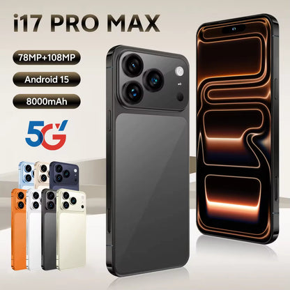 Latest Trends I17 Pro Smartphone High Quality Mobile Phone 4G/5G Telephone 6.9inch CellPhone