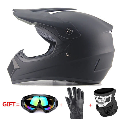 Professional Racing Casco Moto Off Road Helmet ATV Dirt Bike Downhill MTB DH Capacete Motocross Helmet With Mask Gloves Glasses