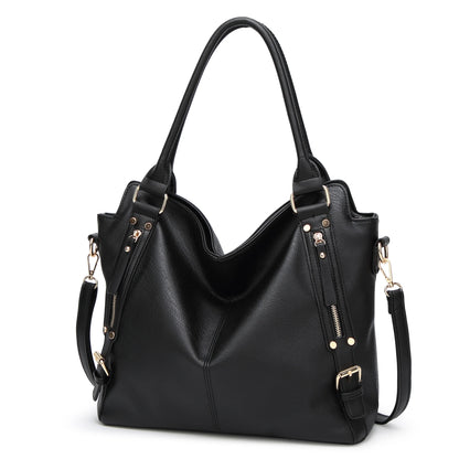 Designer Fashion Autumn/Winter Handbag Trend Simple One-shoulder Skew Straddle Bag Large Capacity Tassel Decoration Female Tote