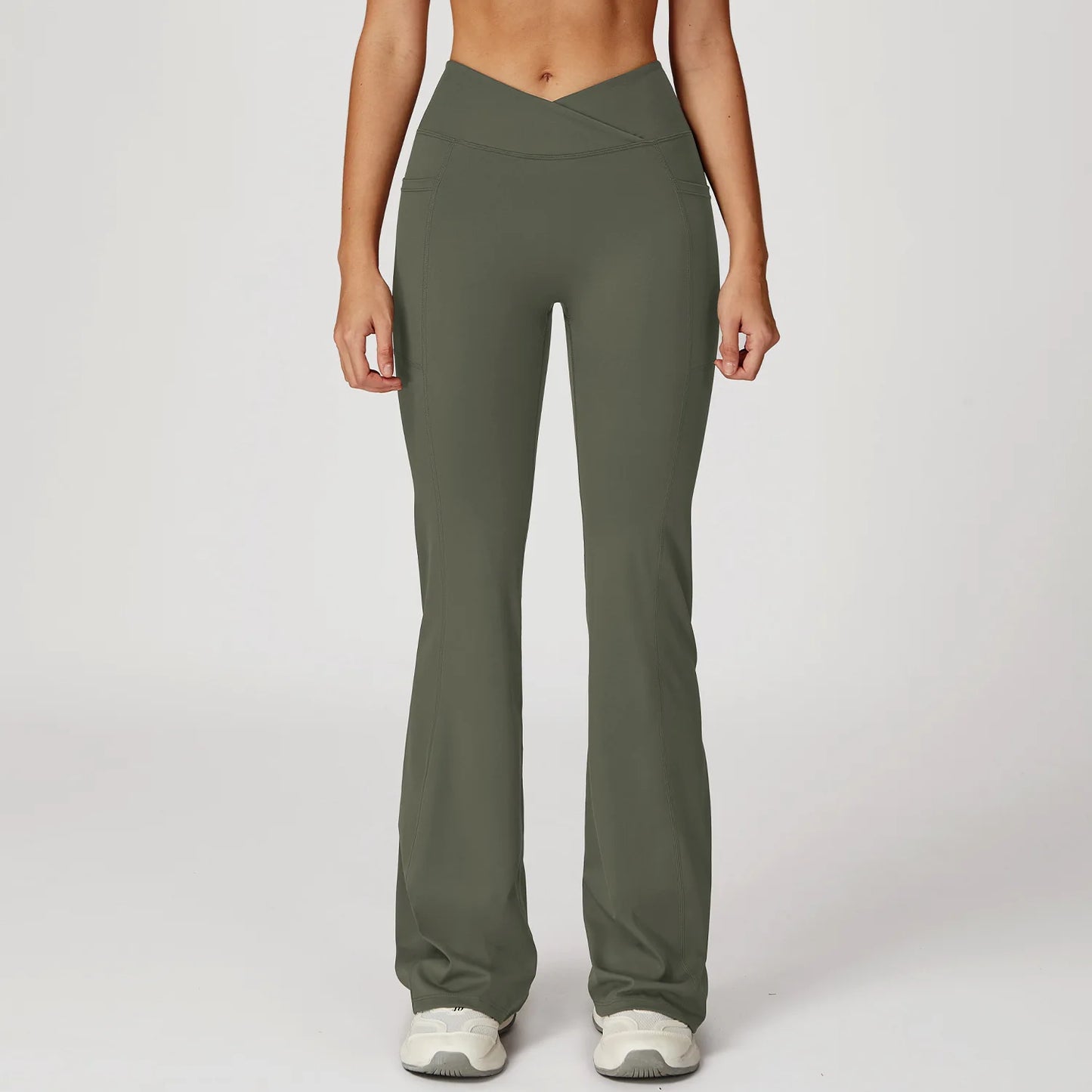 YIYI Wholesale 5pcs Summer High Quality Workout Suits Cooling Flare Leggings Athletic Sets Girls Gym Clothing Sets for Women