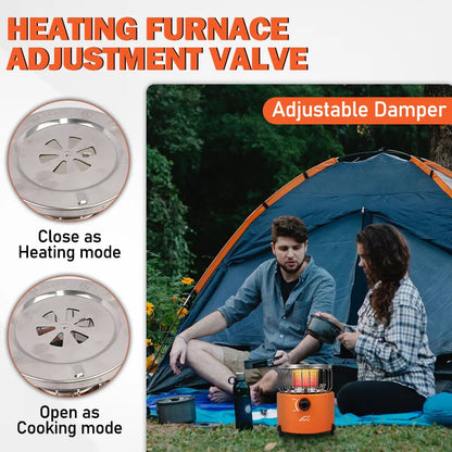 Portable Propane Outdoor Burner, Portable Kitchen for Outdoor Cooking and Barbecue, Mini Camping Stove