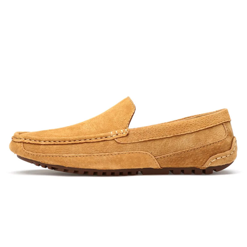 Suede Leather Man Loafers Luxury 2021 Casual Shoes For Men Boat Shoes Handmade Men Slipon Driving Shoes Male Moccasins Zapatos99
