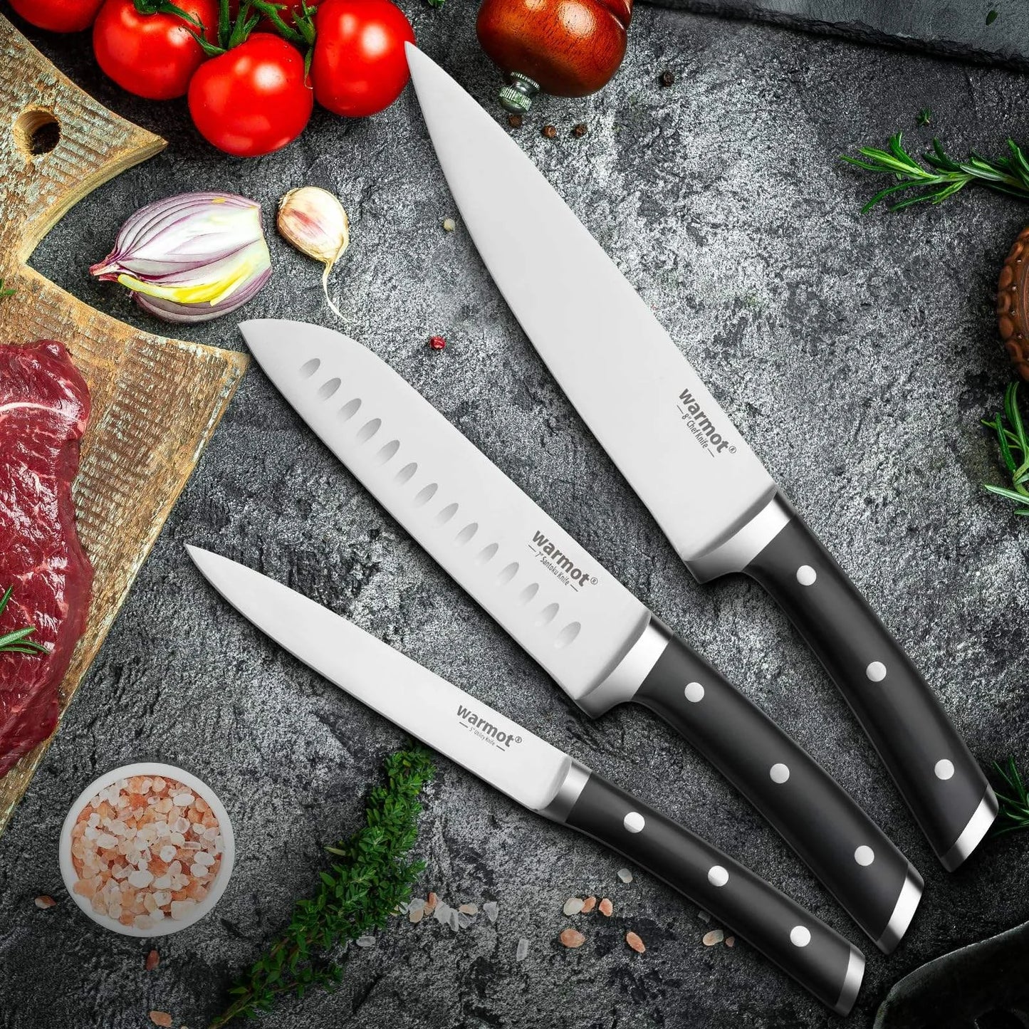 Style Competitive Price Kitchen Knives Wholesale - Stainless Steel Sets
