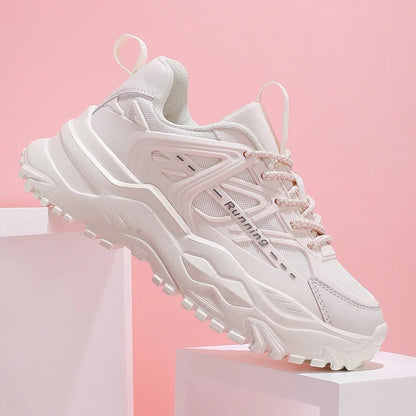 Women's & Men's 2026 Lighted Summer Platform Flat White Pink Casual Trainers Chunky Sport Sneakers Running Walking Shoes