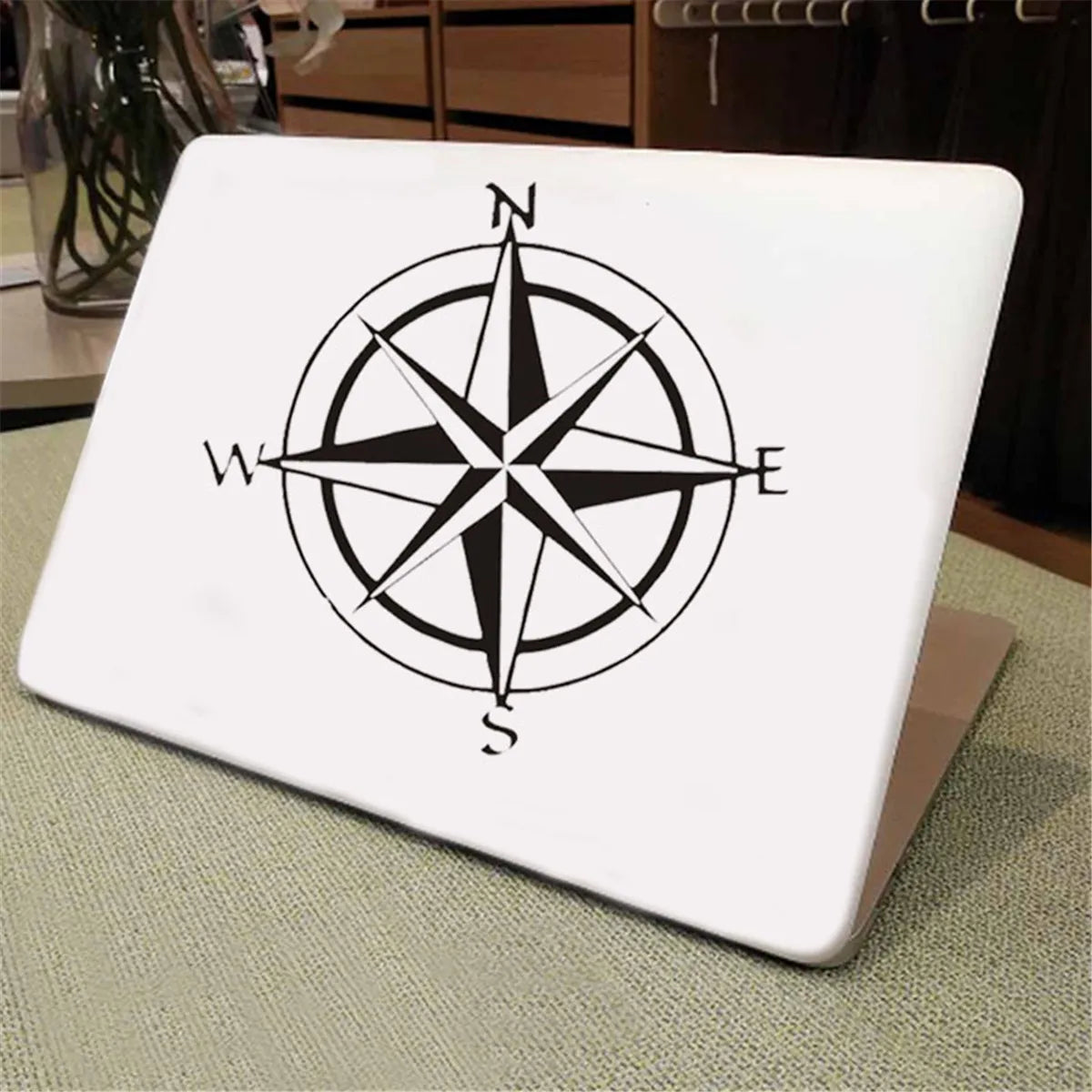 Compass Car Compass Stickers Laptop Vinyl Decal Notebook Car Truck Decor Vinyl Sticker Gift Die Cut Decals Latop Window Glass
