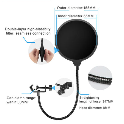 Professional Multifunction Condenser Microphone V8S Sound Card Audio Recording  BM800 Cantilever Bracket Set