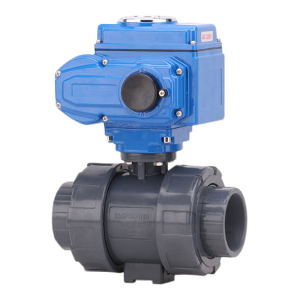 AC220V PVC UPVC Electric Ball Valve Actuator 2 Inch 4 Inch 40mm Plastic Motorized 2 Way Ball Valve for Water OEM Supported by PDG ibma