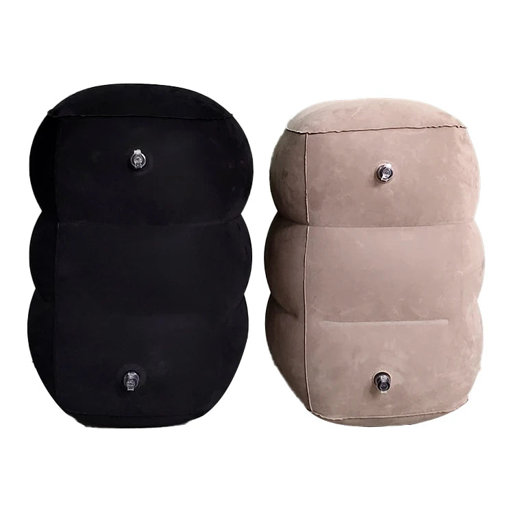 3 1 One Valve EJOY EP-03 Airplane Travel Leg Rest Inflatable Footrest Pillow Removable Washable Cover PVC+Flocking Material