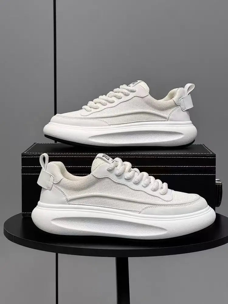Rubber Out-sole Anti slip Lace up Mens Pu Upper Walking Style Shoes Skateboarding Shoes for Men