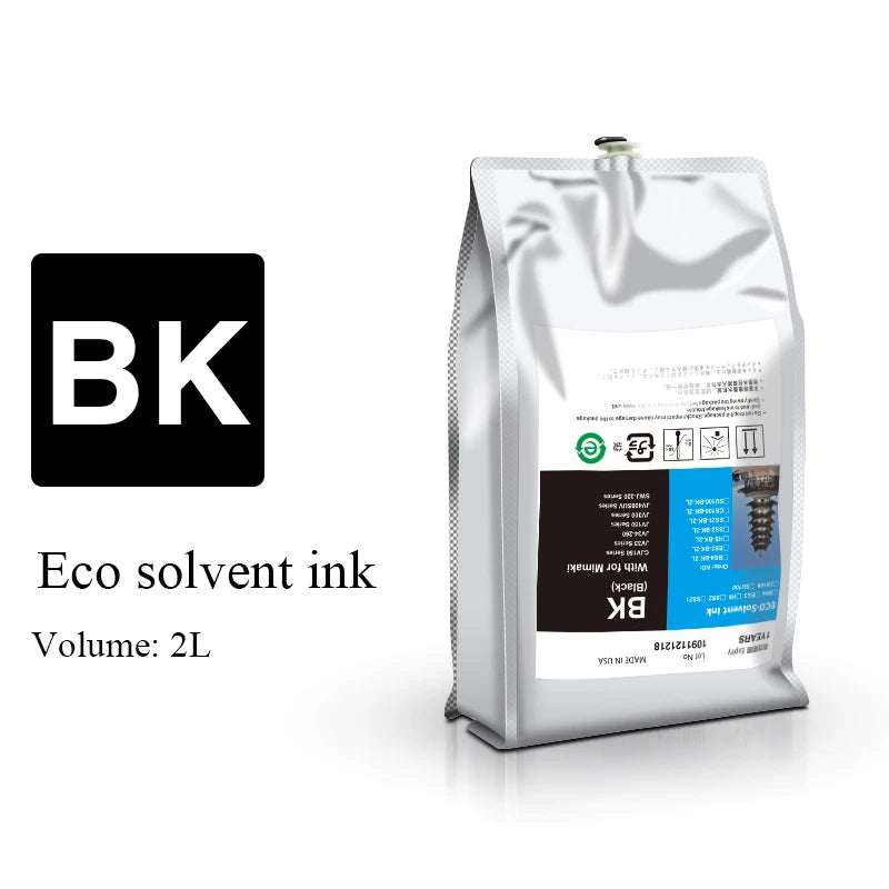 Best Selling 2L/bag Bs3 Bs4 Es3 Ss21 Eco Solvent Ink Bag for Mimaki Jv300 Jv150 Cjv300 Cjv150