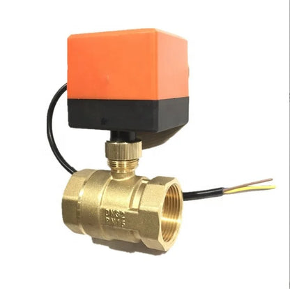 Manufacturers Price High Quality  CE DN20 Brass 2-way Electric Ball Valve