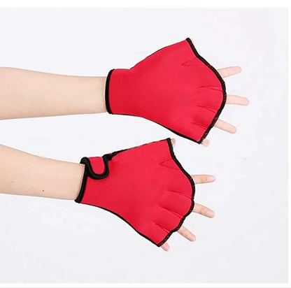 SinoDiving Swimmers Web Training Equipment Neoprene Paddles Imitation Duck Palm Diving Swimming Gloves Fillet Gloves