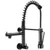 Modern Touchless In-Wall Kitchen Taps High Quality Hot Cold Mixer Faucet 360 Rotation Spring Pull-Down Stainless Steel Single