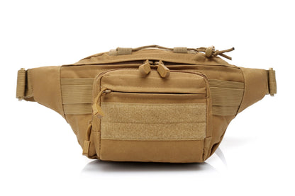 Camouflage Chest Daypack Single Crossbody Strap Waterproof Polyester Tactical Waist Bag for Outdoor Sports Zipper Closure