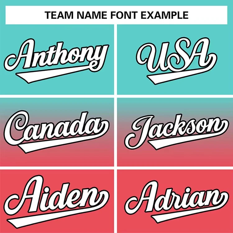 Men's Personalized Breathable Stylish Gradient Baseball Jerseys Custom Professional Game Baseball Jerseys Basketball Jerseys