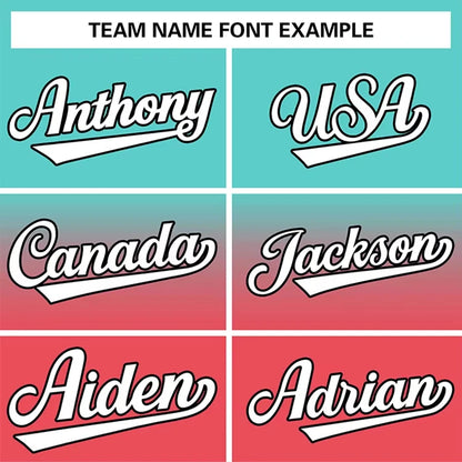 Men's Personalized Breathable Stylish Gradient Baseball Jerseys Custom Professional Game Baseball Jerseys Basketball Jerseys