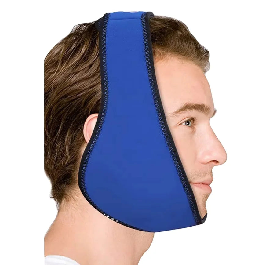 Face Ice Pack Wrap for TMJ Wisdom Teeth with 4 Reusable Hot Cold Therapy Gel Packs