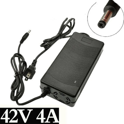 Smart 42V 4A Battery Charger for 10Series 36V 37V Li-ion E-Bike Electric Bicycle DC 5.5mm*2.1mm Fast Power Supply Adapter