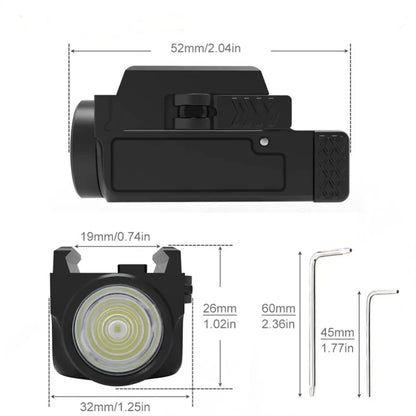 Dropshipping GM23 Light 800Lm Rechargeable Mounted Accessories Tactical Flashlight