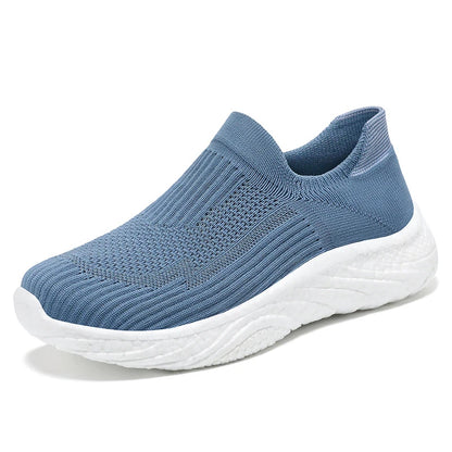 Y New Casual Flying Weaving Running Shoes Soft Sole Lazy Shoes Trendy Slip-on Sneakers for Man and Women