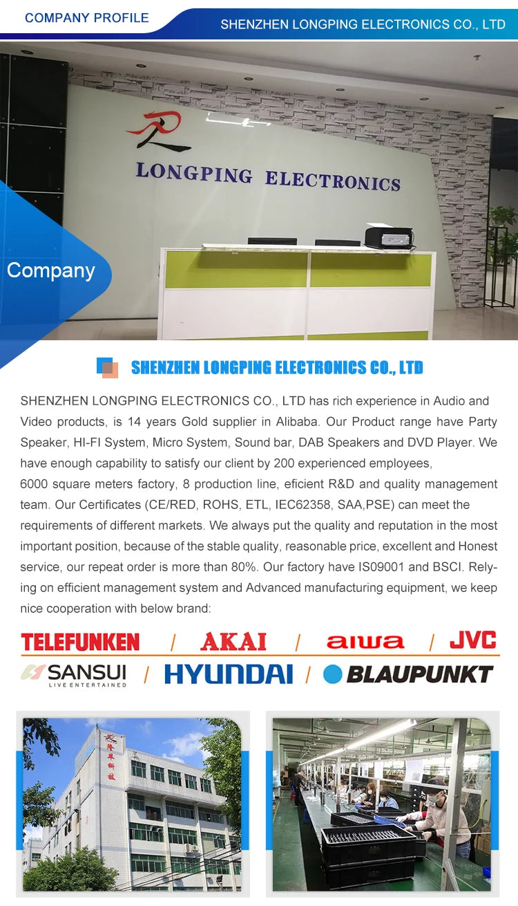 Micro HiFi Compact Stereo System FM/DAB/DAB+ Radio 40W Output Power 2-Way Speakers Portable CD/MP3 Player BT 5.0 USB Features EQ