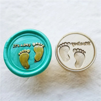 Greeting stamp with love thank you happy birthday christmas handmade Wax Seal Stamp Retro Antique Sealing Wax baby friend gifts