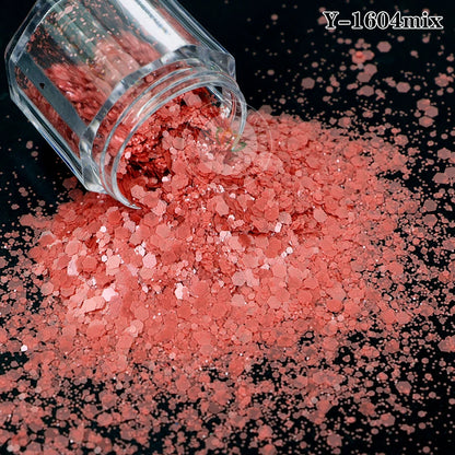 Factory Matt Macaron Colors Nail Sequins Solvent Resistant Non-Toxic Chunky Glitter Bulk Tumbler Snow Globe Epoxy Resin Festival