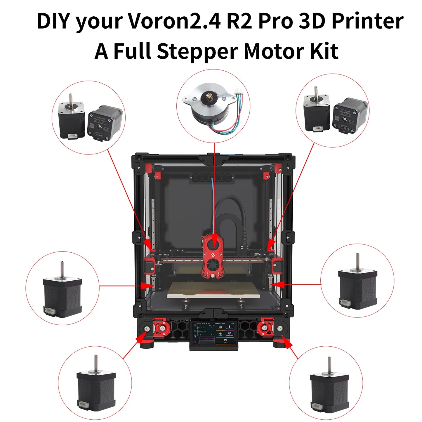 FYSETC Voron V2.4 R2 Pro Motor Kits High Quality 3d Ptinter Motor High Temperature Resistance for VORON 2.4