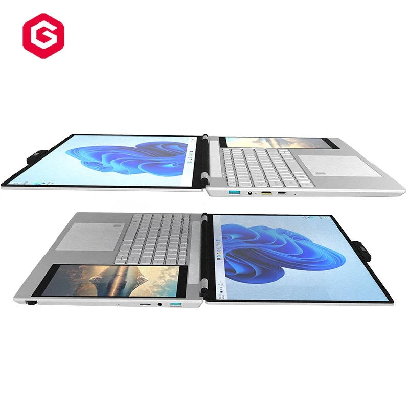 High Level New Cheap Laptop Computer 15.6 Inch Dual Screen 7inch  Touch Screen Laptop