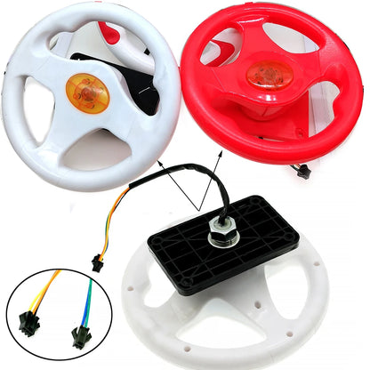 Plastic Steering Wheel Children Coin Operated Video Arcade Outrun Electronics Racing Simulator Car Driving Game Machine Kids