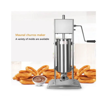 Wholesale Professional Churros Maker with Hollow Churro Nozzle Stainless Steel Adjustable Automatic Churros Machine