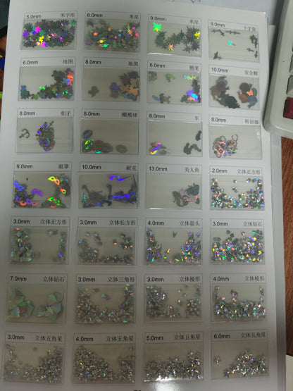 Prime Quality Wholesale PET Glitter Shapes Holographic or Iridescent Chunky Mixes Hexagon Glitter