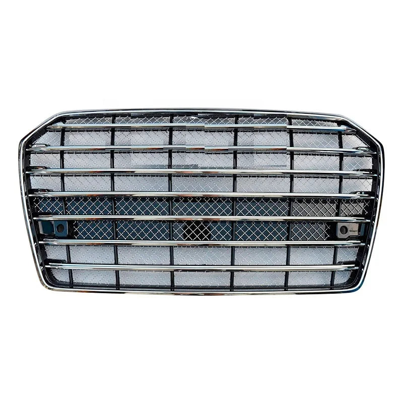 Fast Shipping Car A6 S6 Front Bumper Hood Grill RS6 Look Gloss Black Front Grill for Audi A6 S6 C7.5 2016 2017 2018
