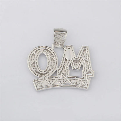 Bespoke Premium 925 Silver HipHop Emerald Cut Luxury Moissanite Stone Unisex Charm Stylish Trendy Fine Jewelry Pendants & Charms