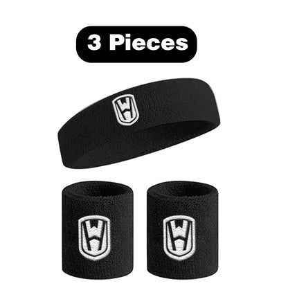 WOSWEIR-Cotton Athletic Headband Elastic Sweatbands Women Men Basketball Sports Gym Fitness Sweat Band Volleyball Tennis