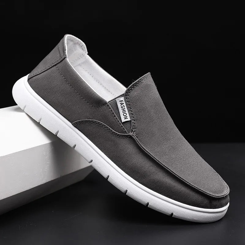 Canvas Shoes, Men's Shoes, Summer New Breathable Fitting Shoes, Men's Trend Versatile Casual Flat Shoes, Men's Casual Shoes